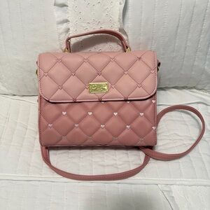Luv Betsey LBADDY embroidered hearts crossbody purse